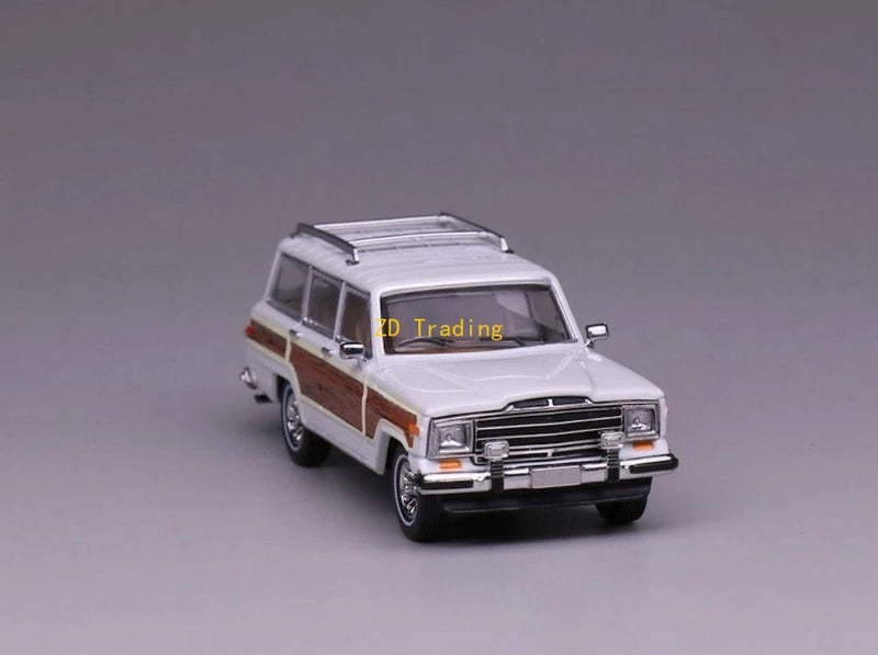 ZD 1:64 596 White Grand Wagoneer SUV ORV Wagon Sports Model Diecast Metal Car BN