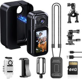WiFi Thumb Action Camera with 180?? Rotatable Lens for Diving, Cycling, Traveling