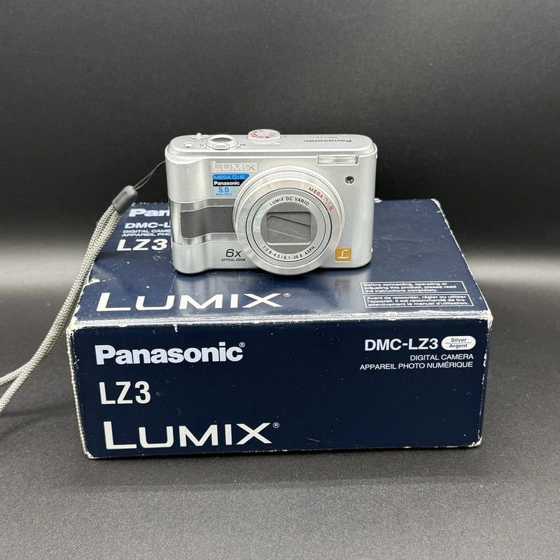 Panasonic Lumix DMC-LZ3 6X Zoom Digital Camera w/ Box, Paper & Cords PARTS ONLY