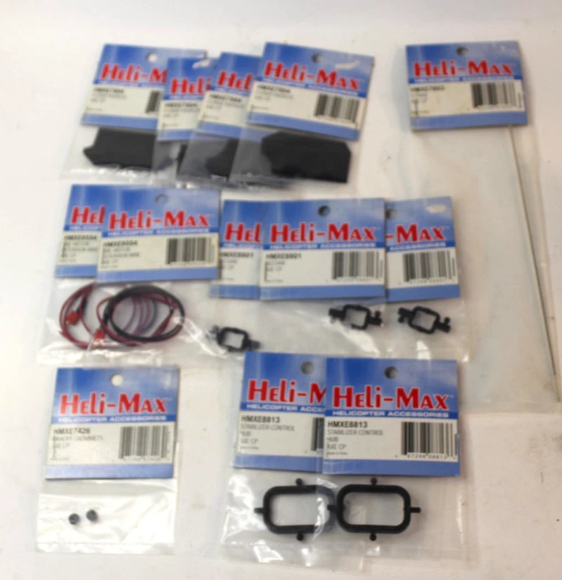 NOS Mixed Lot Heli-Max AXE-CP RC Helicopter Parts Radio Control