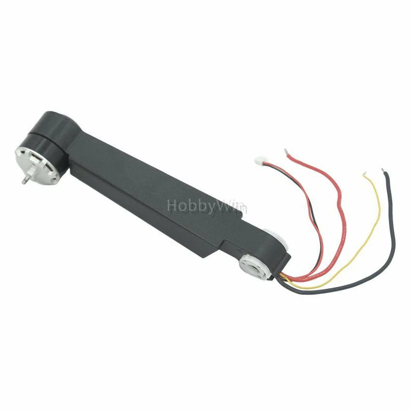 Brushless FPV drone rear motor power arm with multicolor wiring leads