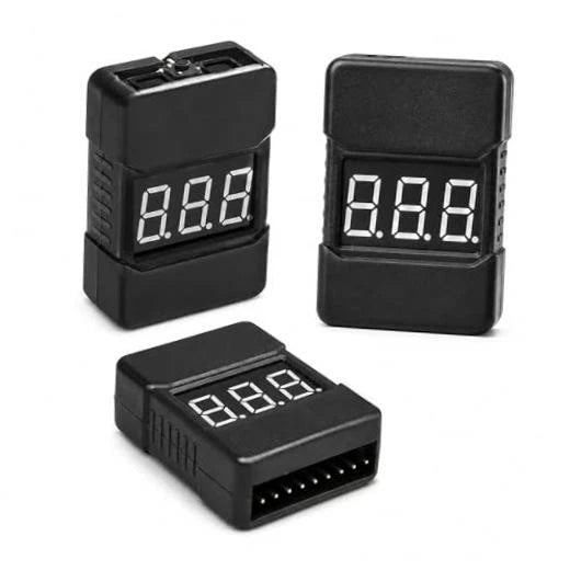3Pack LiPo Battery Checker 1-8S RC Voltage Tester Low Voltage Alarm | LED Battery