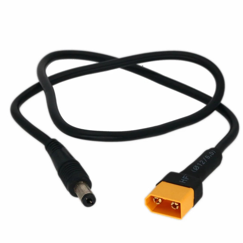 DC 5.5x2.1mm male to XT60 Male charge Cable for Fatshark Skyzone FPV Goggle UAV