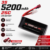 3s Lipo Battery 11.1V 3200mAh 25C T Plug For for MJX 14301 14302 14303 14209 H8H
