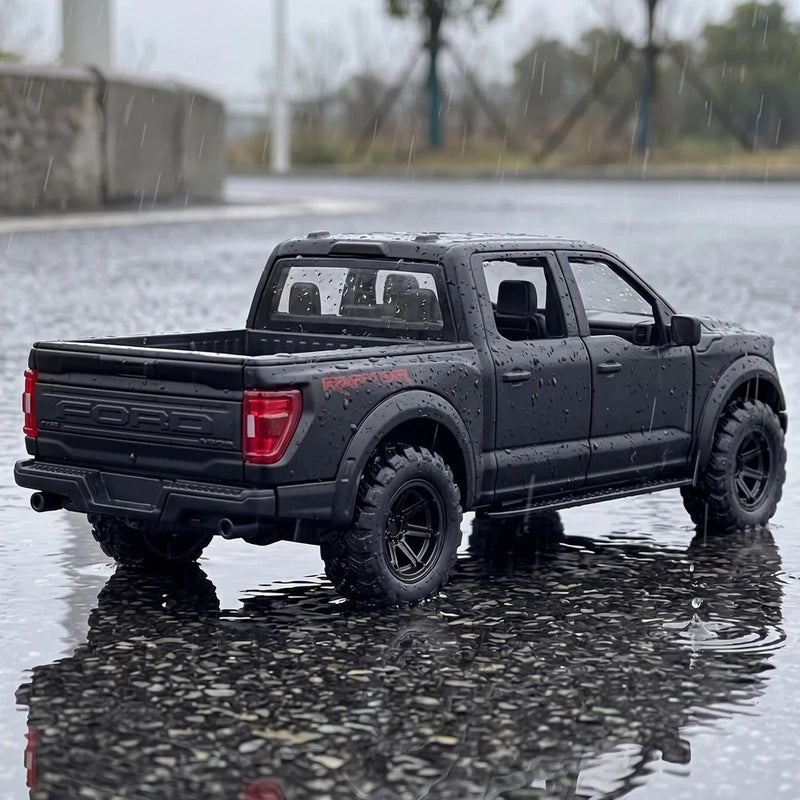 1:32 Ford F150 Raptor Off Road Pickup Alloy Diecast Model Car Home Desktop Decor