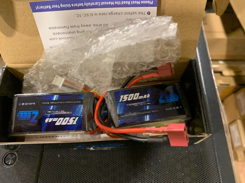 NEW Zeee Power 1500mAh Lithium Polymer Battery, 2pk