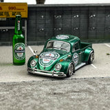 1:64 Beetle Pickup Green Livery Alloy Diecast Model Car - In Stock Now