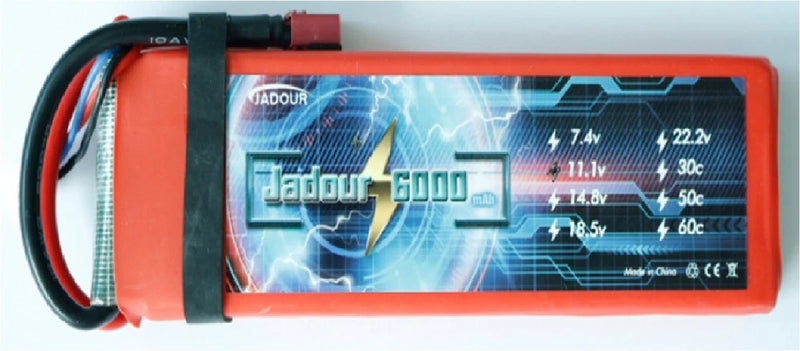 JADOUR LIPO BATTERY 3S 11.1V 6000MAH T PLUG 50C RC HELICOPTER CAR USA SELLER Battery