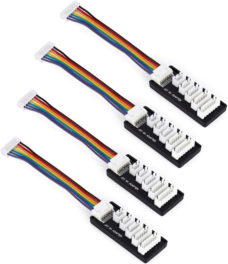 4PCS JST-XH Balance Board 2S-6S Lipo Battery Charger Adapter | Multi-Port Battery