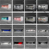 Diorama 1:64 Car Garage Model LED Lighting City Car Showroom Scene Display Model