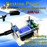 High-power adjustable Buck-Boostpower supply module with display and housingA3GS