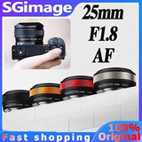 SGimage 25mm F1.8 Auto Focus Large Aperture Prime Lens for Fujifilm Sony Nikon
