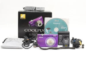 With Box Nikon Nikon COOLPIX S5100 Compact Digital Camera Camera #22-2