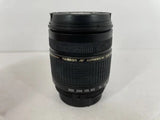 Tamron black 28-300mm zoom lens with AF ring and front glass
