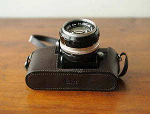 Zhou Brown Leather Half Case for Nikon F SLR Camera