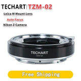 Techart TZM-02 lens adapter for Leica M to Nikon Z, black metal ring