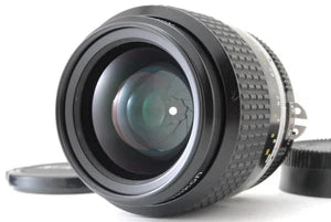 Nikon Ai-s AIS NIKKOR 35mm f/1.4 camera lens, black metal, front glass element