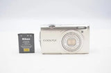 Twin Excellent Nikon Nikon COOLPIX S5100 Silver #B8529